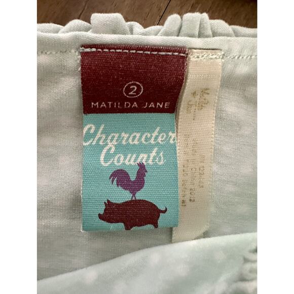 Matilda Jane Heart Soul Pride Emmalina Green Polka Dot Long Sleeve Knit Top 2 - Picture 9 of 10